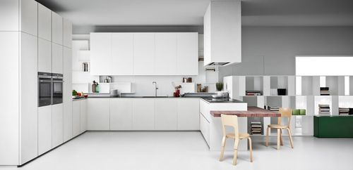 Современная кухня - LINE K - Zampieri Cucine - из дерева / без ручки / лакированная