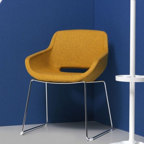 Современное кресло для посетителей - CLEA PLUS - Diemme - из ткани / из пенополиуретана / из стали