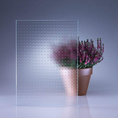 Закаленная стеклянная панель - MASTER-CARRÉ® - Glassolutions - декорированная / текстурированная / полупрозрачная