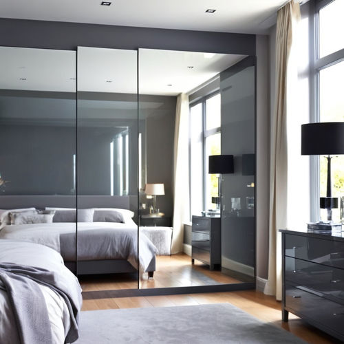 Стеклянная панель с настилом - PARSOL® ULTRA GREY - Glassolutions - прокрашенная / для внутренней компоновки / для фасада