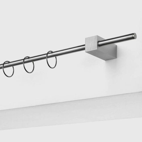 Карниз для штор из нержавеющей стали - DRUGO - TAO DESIGN - из анодированного алюминия / потолочное крепление / с ручным приводом