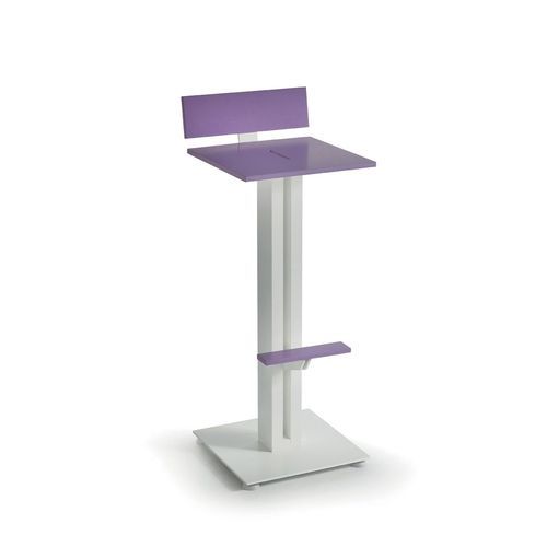 Современный барный стул - ZERODIECI  - TAO DESIGN - для наружного применения / для интерьера / из стали