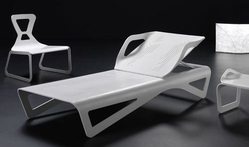 Современный садовый шезлонг - SULA - TAO DESIGN - из пластика / из пластика / для интерьера