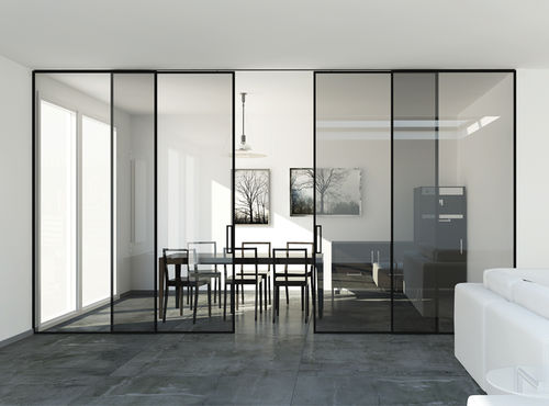 Дверная система скольжения - INSIDE DUO - OPENSPACE | Sliding doors by Gosimat - для стеклянной двери
