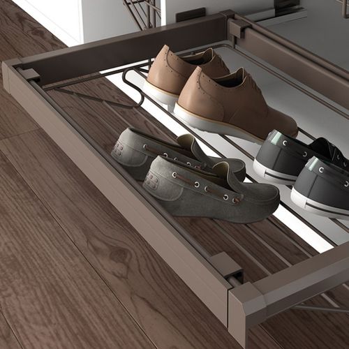 Современный Стеллаж для обуви - OPENSPACE | Sliding doors by Gosimat - для шкафа / из стали / для бытового использования