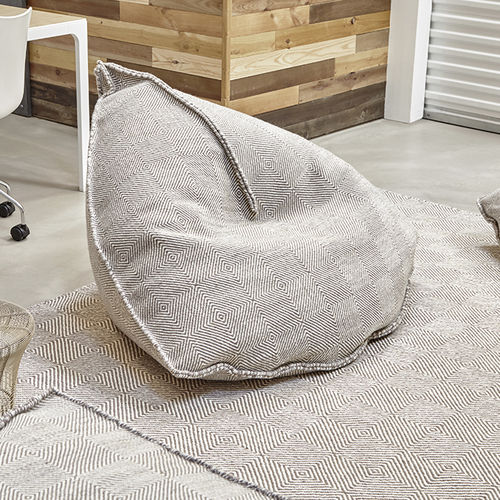 Современное кресло-мешок - SAIL - GAN RUGS - из шерсти / серое / серо-коричневое