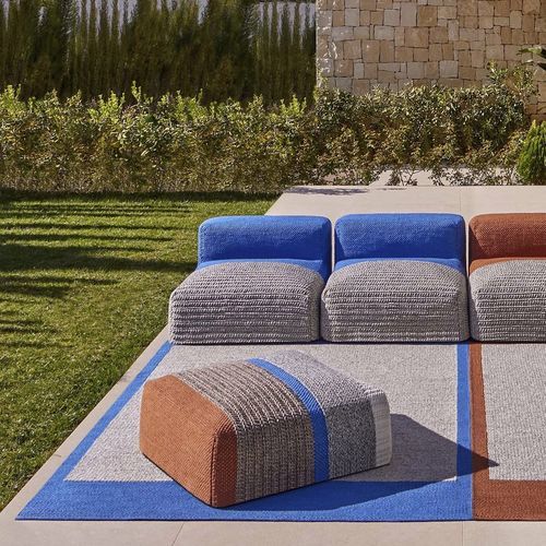 Современный ковер - Mangas Outdoor - GAN RUGS - с рисунком / из ПЭТФ / прямоугольный