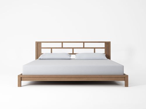 Кровать размер king size - SK03EU - Karpenter - современная / с изголовьем / из тикового дерева