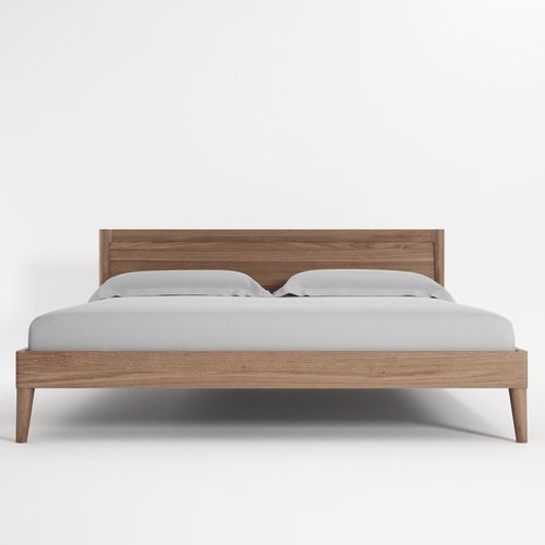 Кровать размер queen size - VI33 - Karpenter - современная / с изголовьем / из тикового дерева