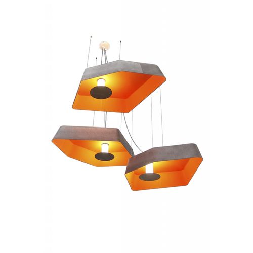 Подвесная лампа - TRIO NENUPHAR SYSTEM - Designheure - из лакированной стали / из ткани / современная