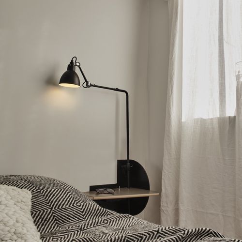 Прикроватная лампа - LE MOBILIER DE GRAS - DCW éditions - из алюминия / из дуба / современная