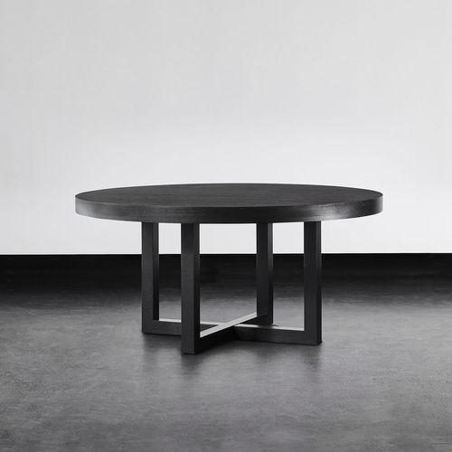 Современный обеденный стол - CECILIA II - XVL HOME COLLECTION - из дерева / с основанием из древесины / круглый