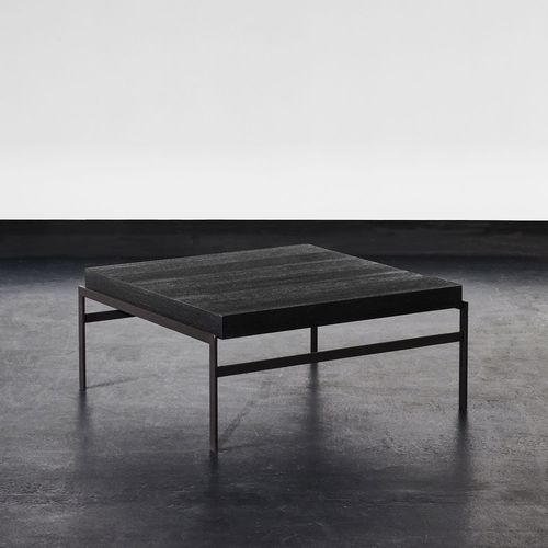 Современный журнальный столик - BEA - XVL HOME COLLECTION - из дерева / с основанием из окрашенного металла / прямоугольный