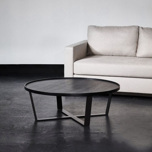 Современный журнальный столик - ARTY - XVL HOME COLLECTION - из дерева / из мрамора / с основанием из окрашенного металла