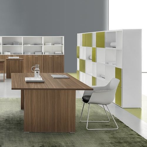 Рабочий стол для офисов открытого типа - DV805 TREKO - Della Valentina Office - напольный / от 2 до 4 человек / для 2 человек