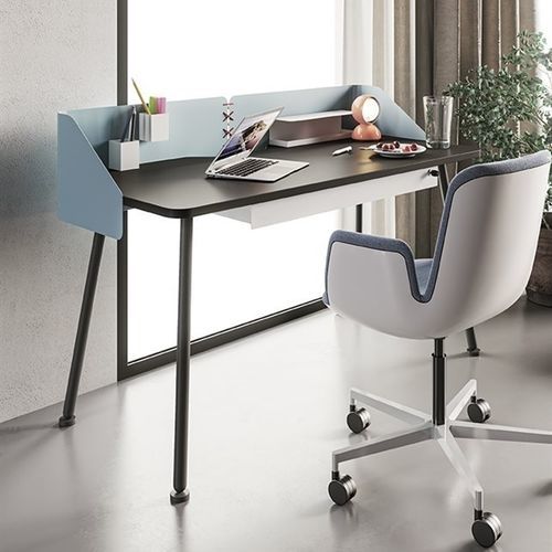 Напольный рабочий стол - DV816 NIDA - Della Valentina Office - современный / из дерева / из металла