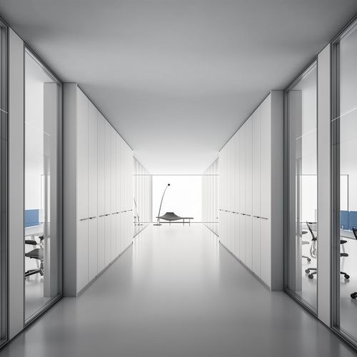 Встроенный шкаф для хранения - DV605  - Della Valentina Office - из меламина