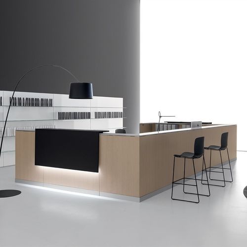 Модульная административная стойка - DV703 QUBO - Della Valentina Office - из дерева / для офиса / для гостиницы