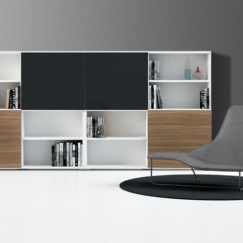 Модульный книжный шкаф - DV522 ROMA - Della Valentina Office - настенный / современный / для профессионального использования