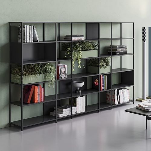 Модульный книжный шкаф - DV528 KYN - Della Valentina Office - современный / для профессионального использования / из дерева