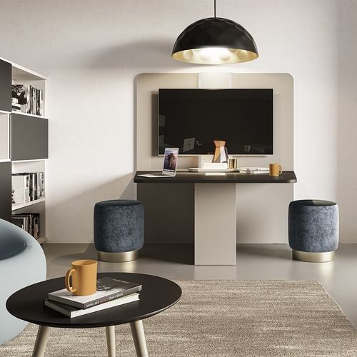 Рабочий стол для работы сидя-стоя - COMP_04_HOS - Della Valentina Office - настенный / для 2 человек / современный