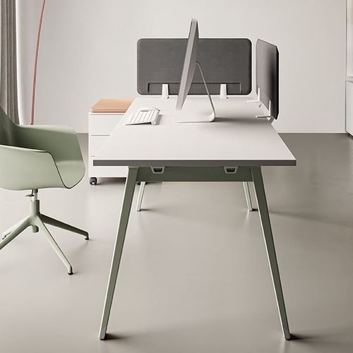 Напольный рабочий стол - COMP_10_HOS - Della Valentina Office - современный / из металла / прямой
