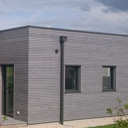 Облицовка фасада из реек - NEW AGE : PIN DU NORD ECOTHERMO EXTÉRIEUR - SIVALBP - из дерева / FSC-сертифицированная / пазованная