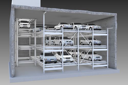 Система парковки с платформой - MASTERVARIO F3 - KLAUS Multiparking GmbH - с лифтом