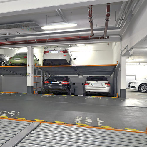 Система парковки 2 уровня - MULTIBASE 2078i - KLAUS Multiparking GmbH - наклонная / с платформой