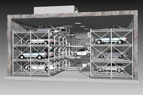 Система парковки с платформой - MASTERVARIO LS - KLAUS Multiparking GmbH - с лифтом