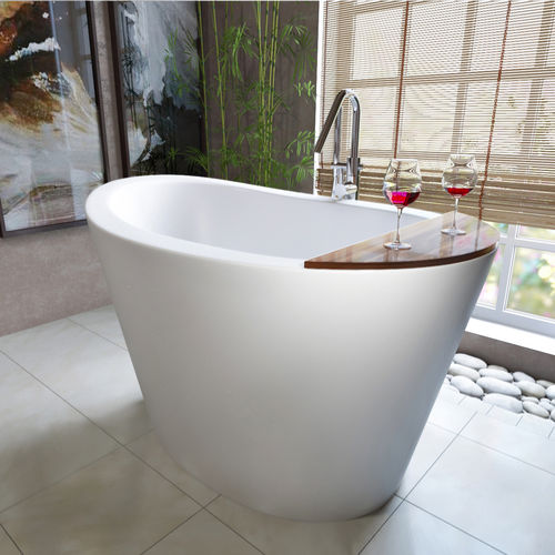 Овальная ванна - TRUE OFURO - Aquatica Marmite SP. Z.o.o - островная / для жилых зданий / из Solid Surface