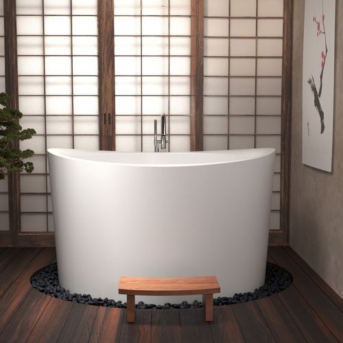 Овальная ванна - TRUE OFURO DUO - Aquatica Marmite SP. Z.o.o - отдельностоящая / для жилых зданий / из композита