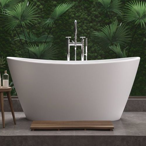 Овальная ванна - LUNA - Aquatica Marmite SP. Z.o.o - островная / для жилых зданий / из Solid Surface