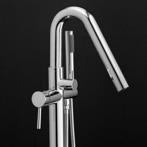 Однорычажный смеситель для ванной - COLONNA 120  - Aquatica Marmite SP. Z.o.o - напольный / из хромированного металла / для ванной комнаты