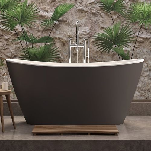 Овальная ванна - LUNA - Aquatica Marmite SP. Z.o.o - островная / для жилых зданий / из Solid Surface
