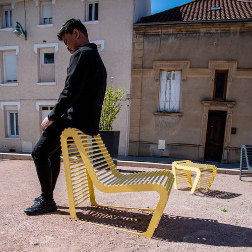 Городское кресло во французском стиле - SOLO - TF URBAN - из стали / из стали / на заказ