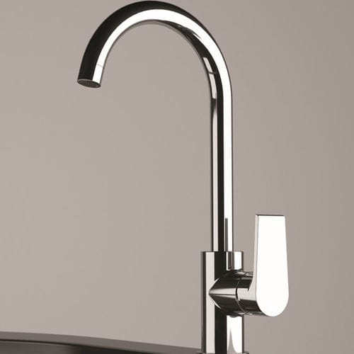 Настольный однорычажный смеситель - 506AT - Rubinetterie Mariani - из хромированного металла / для кухни / 1 отверстие