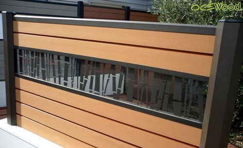 Решетчатый забор - BORÉALE DESIGN - OCEWOOD - садовый / из композитной древесины / современный
