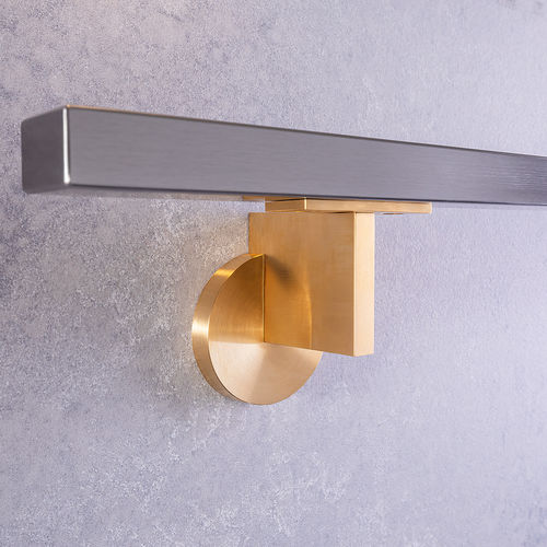 Поручень из нержавеющей стали - CONCEPT F - MWE Edelstahlmanufaktur - из полированной нержавеющей стали / из дерева