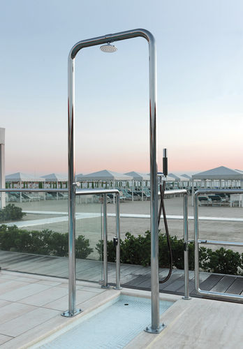 Душ для улицы из нержавеющей стали - LARES SHOWER BRIDGE: P60 - Fontealta