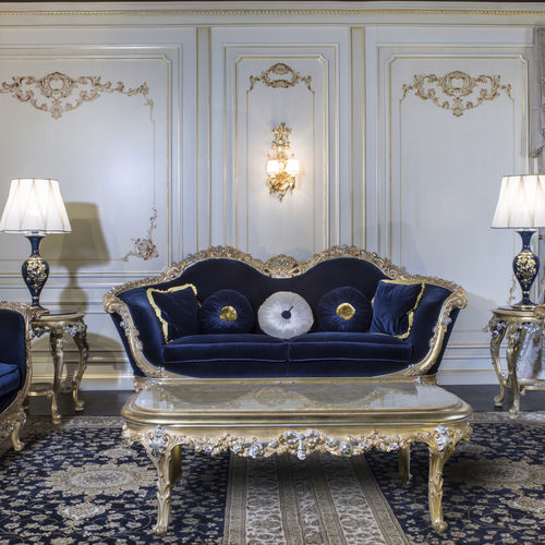 Стилизованный диван - EMPIRE - VIMERCATI MEDA LUXURY CLASSIC FURNITURE - для гостиной / из ткани / с подлокотниками