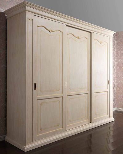 Стилизованный шкаф для одежды - PROVENCE - VIMERCATI MEDA LUXURY CLASSIC FURNITURE - из дерева / с раздвижной дверцей / позолоченный