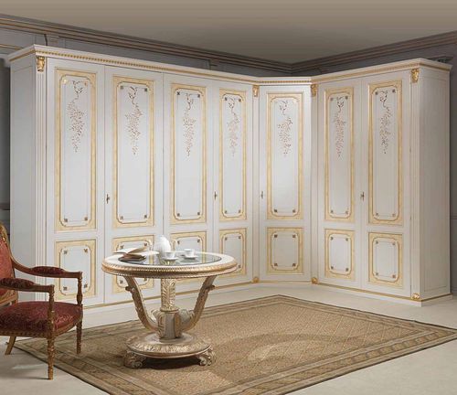 Угловой шкаф для одежды - PORTABLE - VIMERCATI MEDA LUXURY CLASSIC FURNITURE - стилизованный / из дерева / с распашными дверями