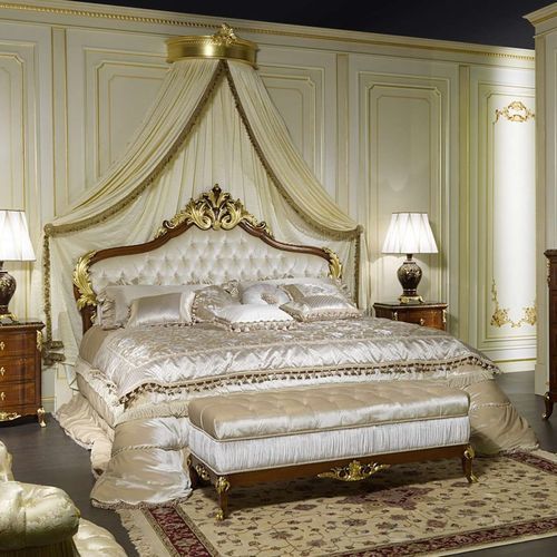 Кровать с балдахином - France - VIMERCATI MEDA LUXURY CLASSIC FURNITURE - двуспальная / стилизованная / обитая
