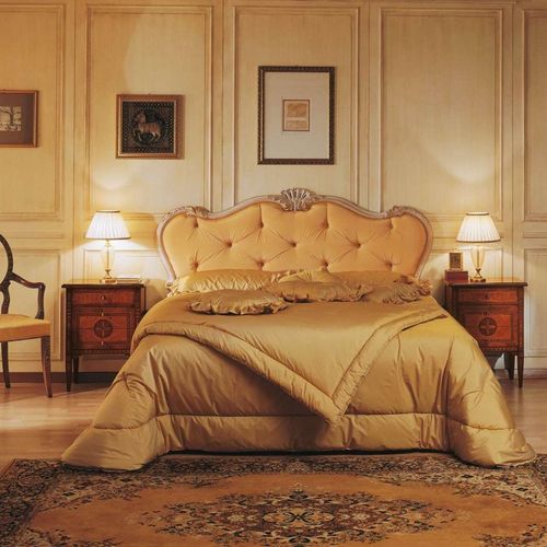 Двуспальная кровать - Maggiolini - VIMERCATI MEDA LUXURY CLASSIC FURNITURE - стилизованная / обитая / с обитым изголовьем