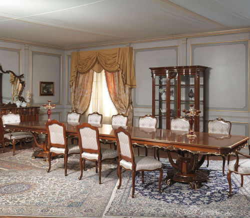 Обеденный стол стиль Людовик XIV - art. 951/3 - VIMERCATI MEDA LUXURY CLASSIC FURNITURE - из дерева / с основанием из древесины / прямоугольный