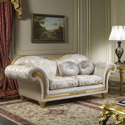 Стилизованный диван - Excelsior - VIMERCATI MEDA LUXURY CLASSIC FURNITURE - из ткани / с подлокотниками / с подушками