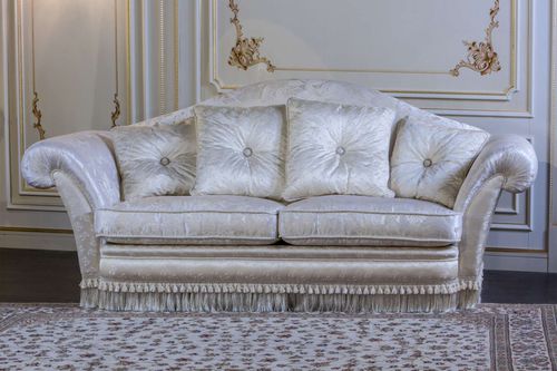 Стилизованный диван - Vanity - VIMERCATI MEDA LUXURY CLASSIC FURNITURE - из ткани / с подлокотниками / с подушками
