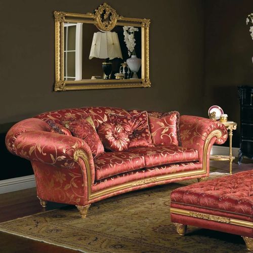 Стилизованный диван - PALACE - VIMERCATI MEDA LUXURY CLASSIC FURNITURE - из ткани / с подлокотниками / с подушками