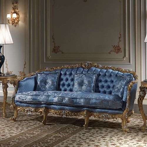 Стилизованный диван - Eighteenth Century - VIMERCATI MEDA LUXURY CLASSIC FURNITURE - для гостиной / из ткани / с подлокотниками